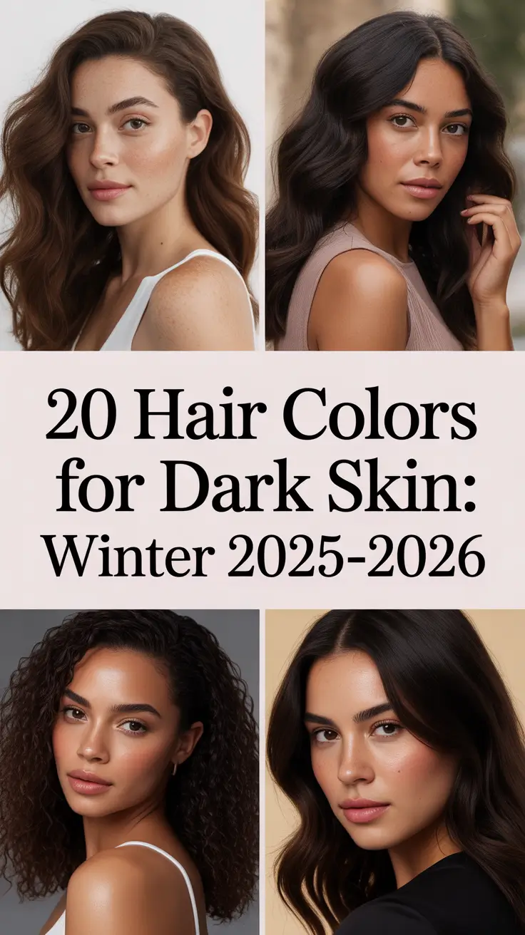 Hair Colors for Dark Skin: Winter 2025–2026 – Fresh, Warm, and Timeless Ideas for Women