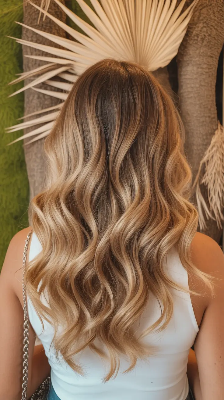 Highlight Trends Hair Colors Winter 2025-2026 Toffee Blonde Balayage Waves