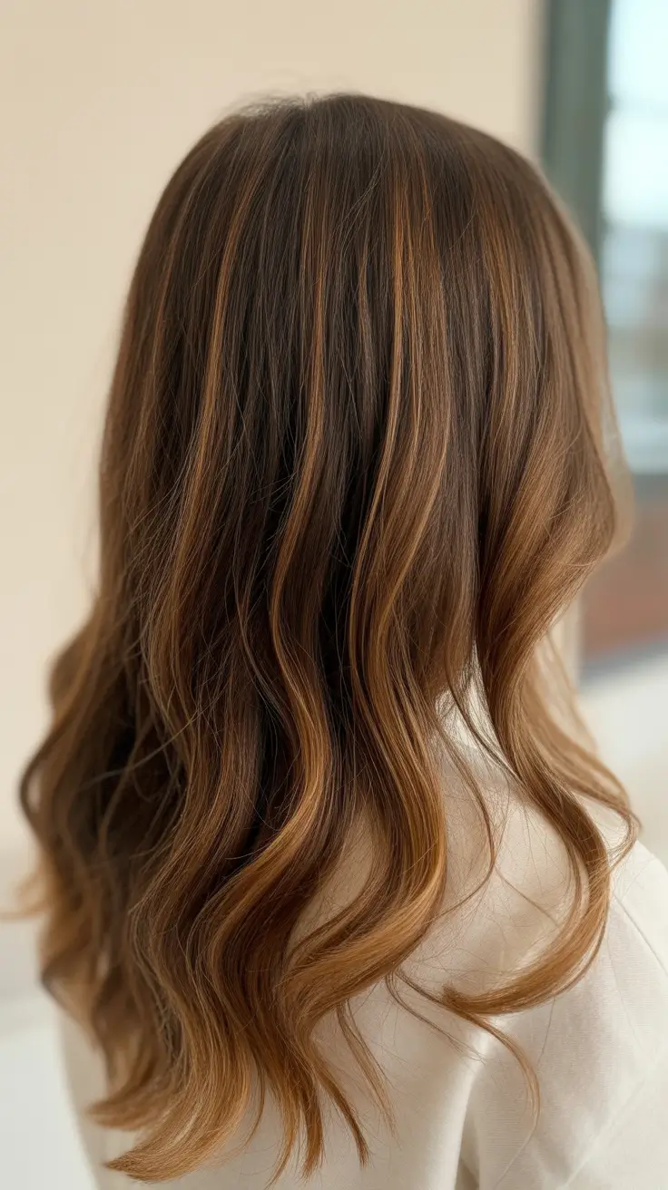 Highlight Trends Hair Colors Winter 2025-2026 Coppered Chestnut Soft Waves