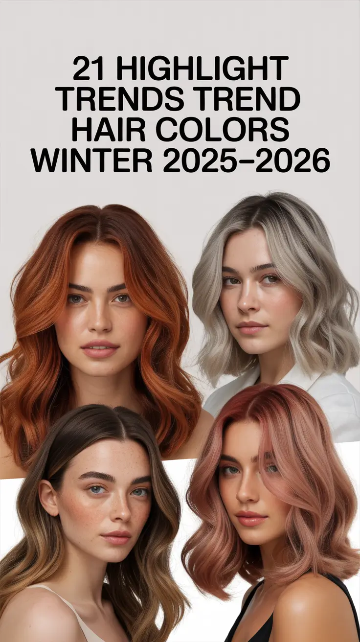 Highlight Trends Hair Colors Winter 2025–2026: Bright, Cool & True Shades for Every Brunette and Blond