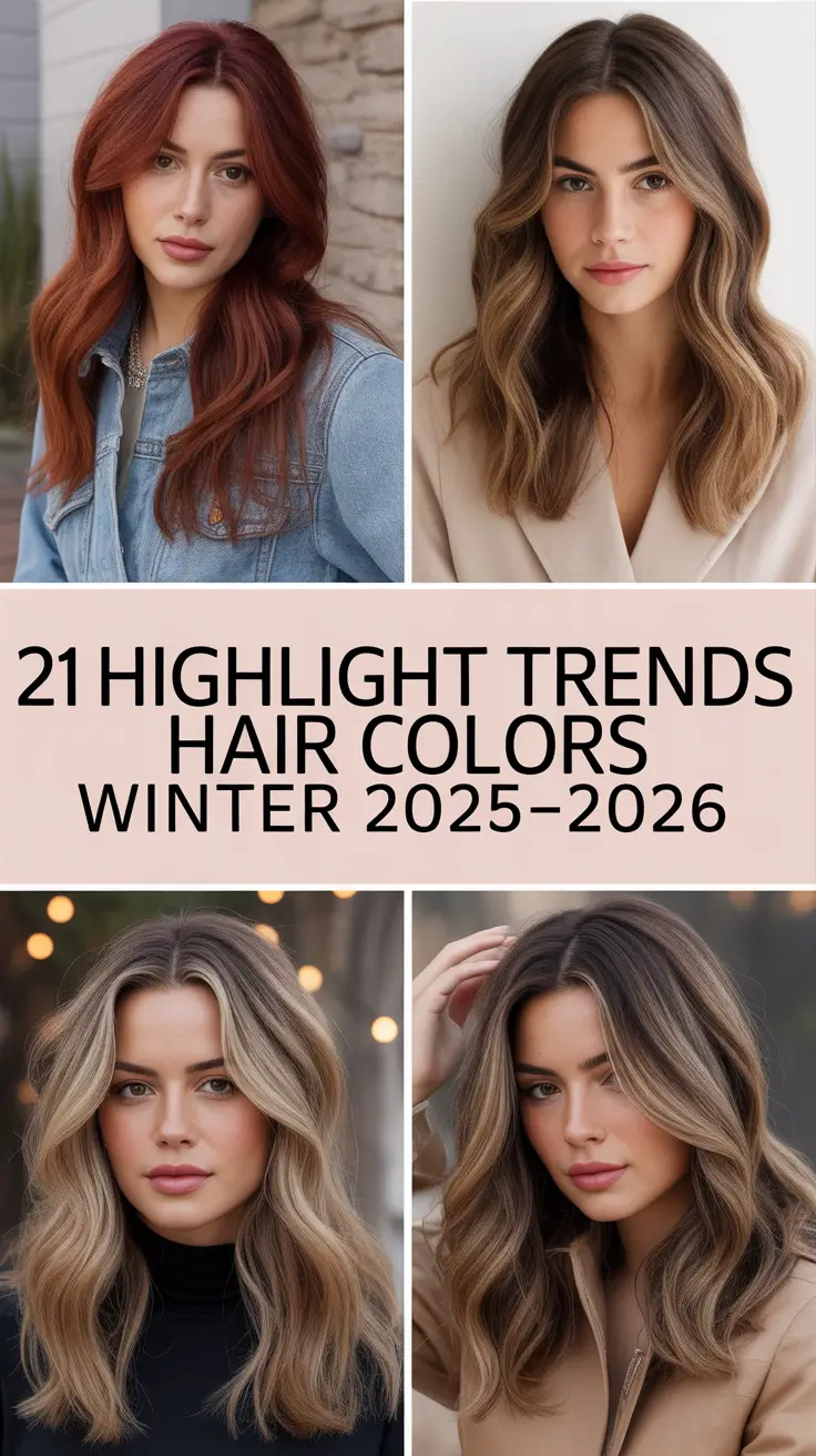 Highlight Trends Hair Colors Winter 2025–2026: Bright, Cool & True Shades for Every Brunette and Blond