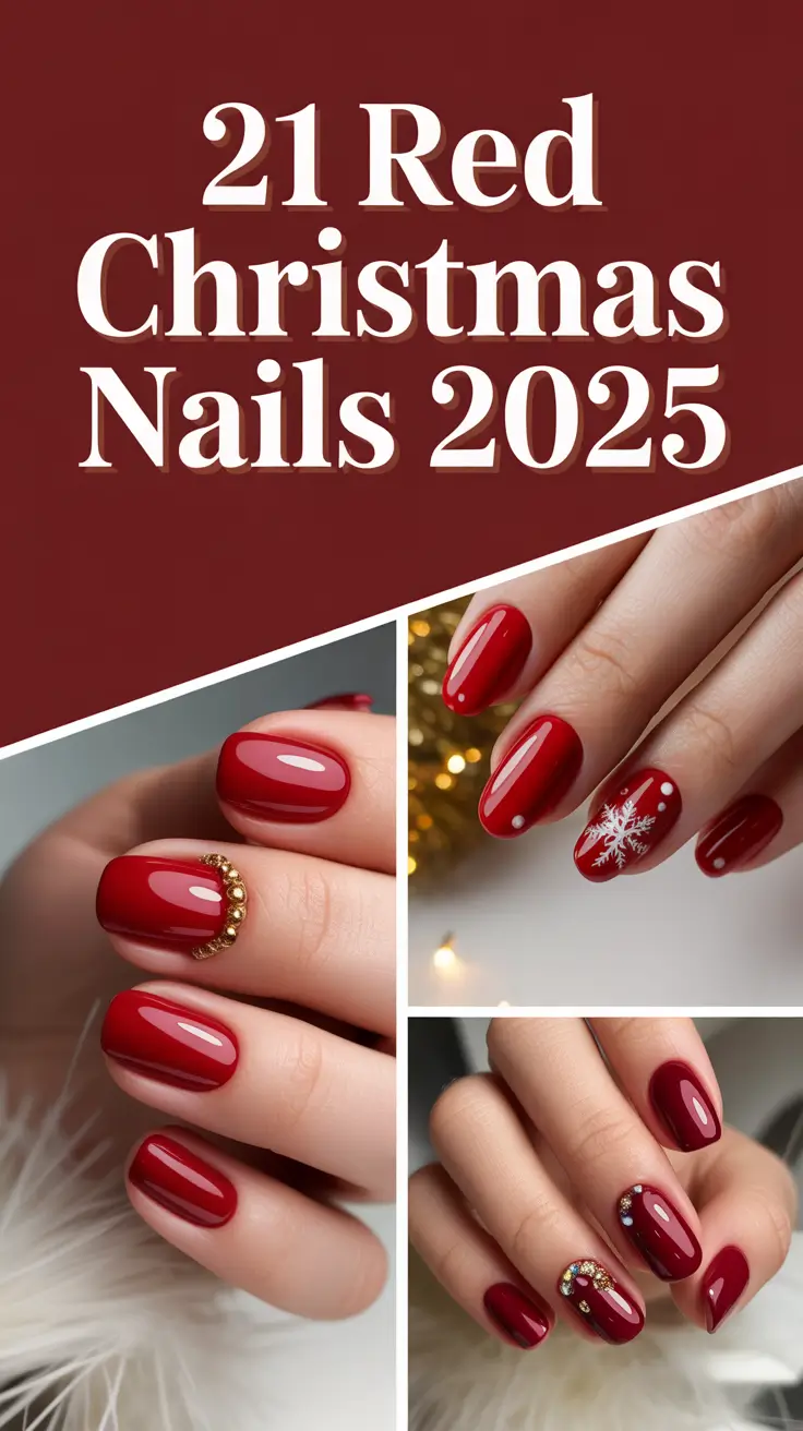 Red Christmas Nails 2025: Trendy, Classy & Sparkly Winter Designs You’ll Fall in Love With