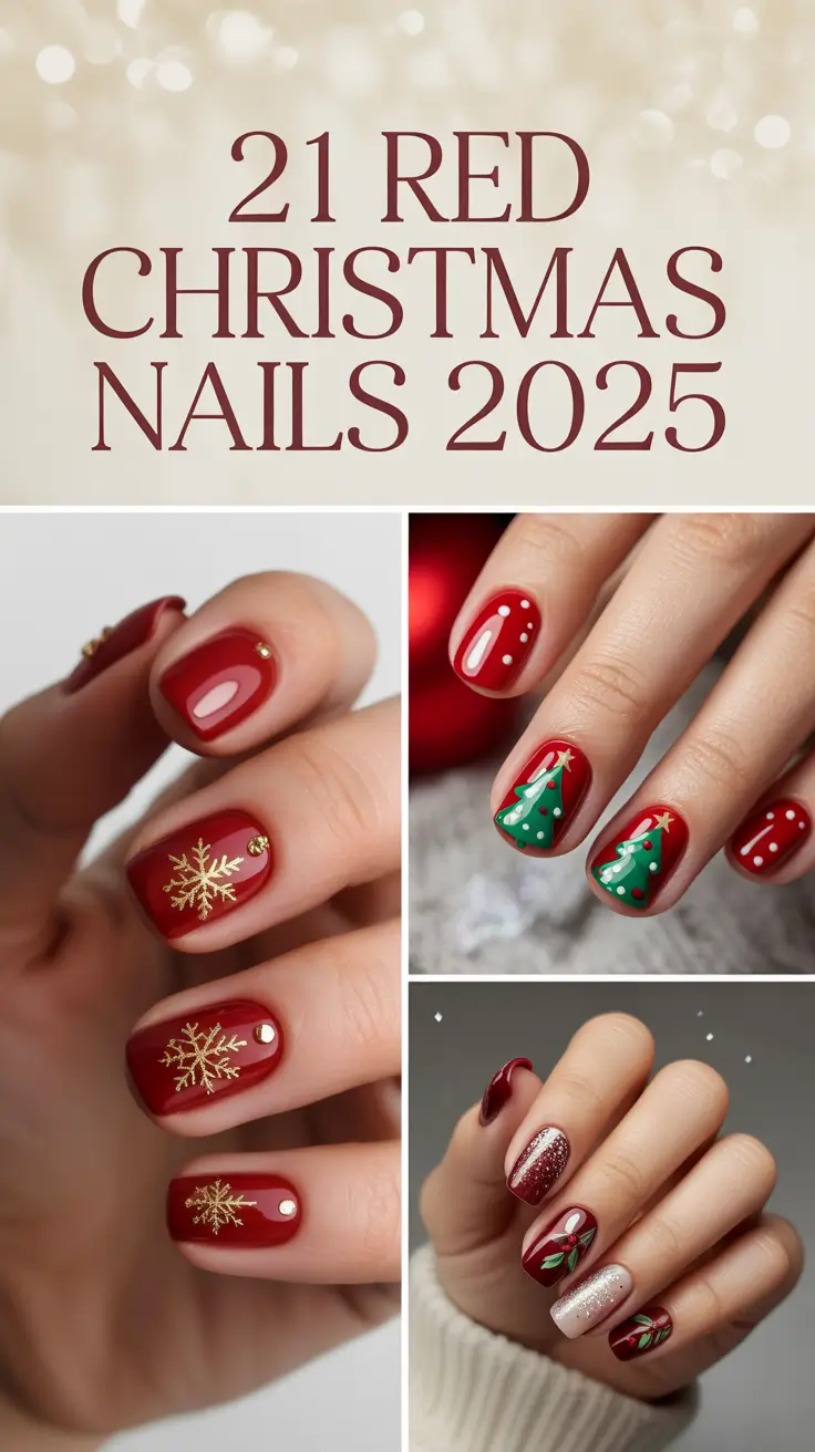 Red Christmas Nails 2025: Trendy, Classy & Sparkly Winter Designs You’ll Fall in Love With