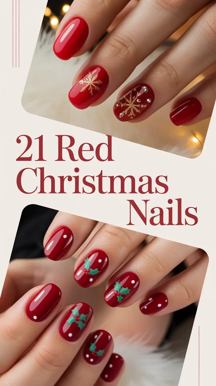 Red Christmas Nails 2025: Trendy, Classy & Sparkly Winter Designs You’ll Fall in Love With