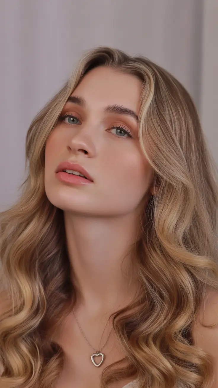 soft winter hair color ideas Soft Honey Waves with Romantic Flow