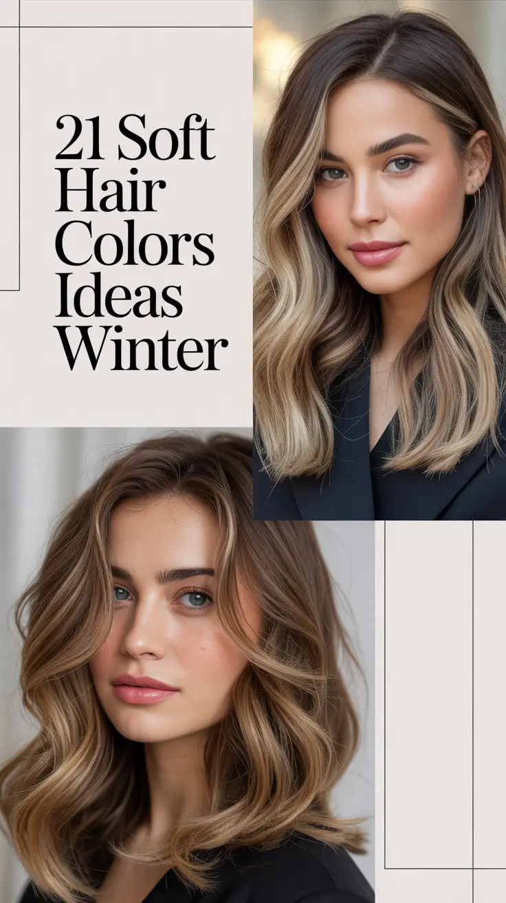 Soft Hair Colors Ideas Winter 2025–2026: Best Shades for Every Skin Tone and Winter Palette