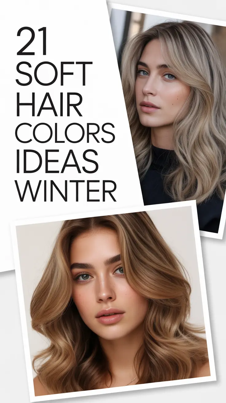Soft Hair Colors Ideas Winter 2025–2026: Best Shades for Every Skin Tone and Winter Palette
