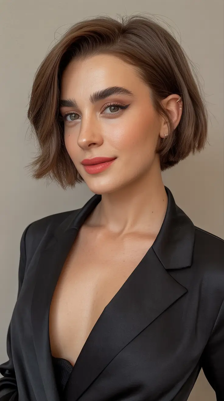 winter bob haircut 2025 Modern Power Bob - Sleek, Confident, Unapologetic
