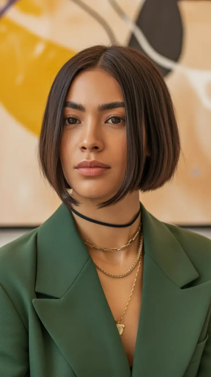 winter bob haircuts Architectural Precision Bob - The Sculptural Revival