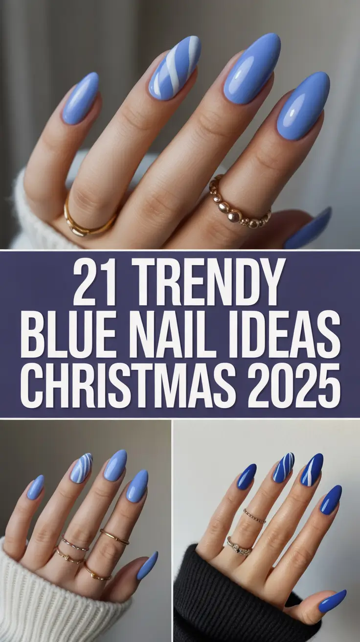 Trendy Blue Nail Ideas Christmas 2025: Icy & Sparkly Winter Designs You’ll Love