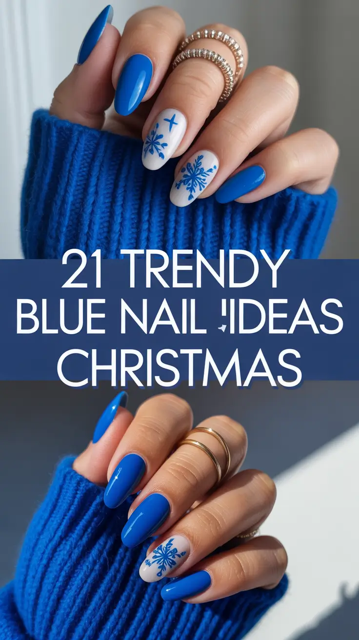 Trendy Blue Nail Ideas Christmas 2025: Icy & Sparkly Winter Designs You’ll Love