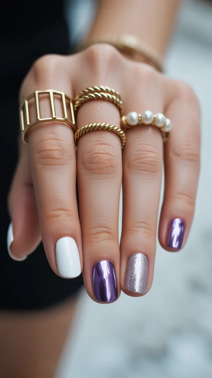 short-winter-nails-blue-ideas-2026-Frost-Chrome
