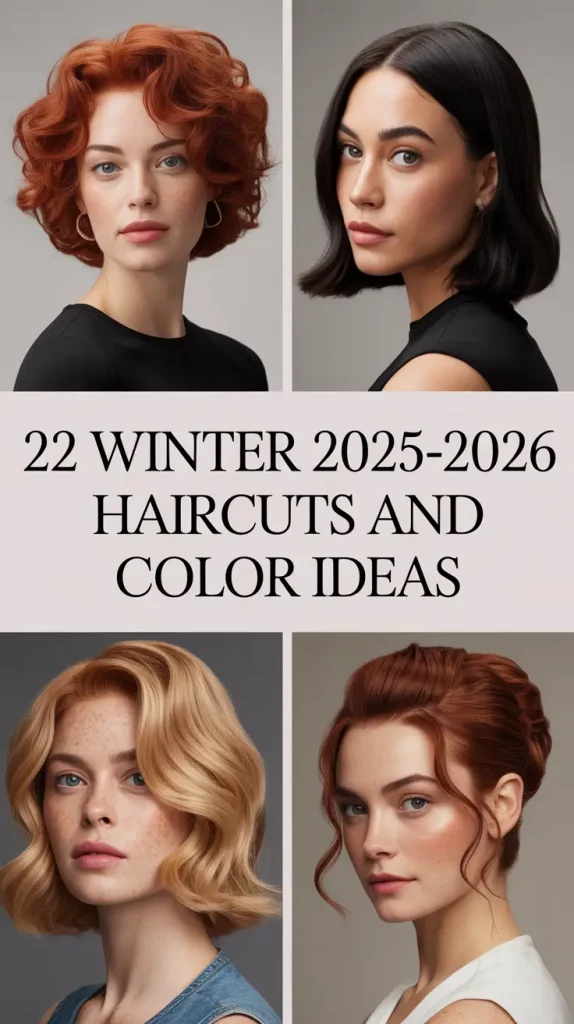 Winter 2025–2026 Haircuts and Color Ideas: Short Bob, Medium Length & Seasonal Inspiration