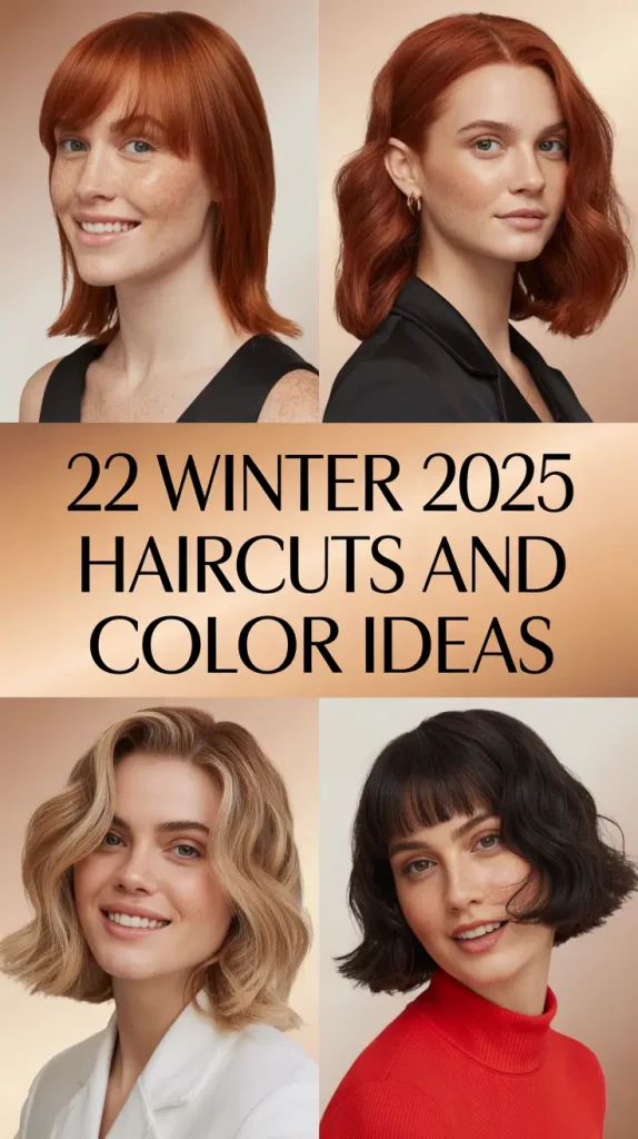 Winter 2025–2026 Haircuts and Color Ideas: Short Bob, Medium Length & Seasonal Inspiration