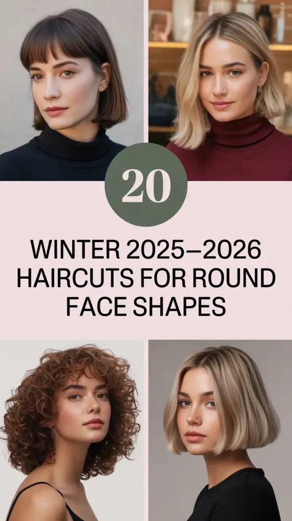 Winter 2025–2026 Haircuts for Round Face Shapes: Best Medium & Long Styles