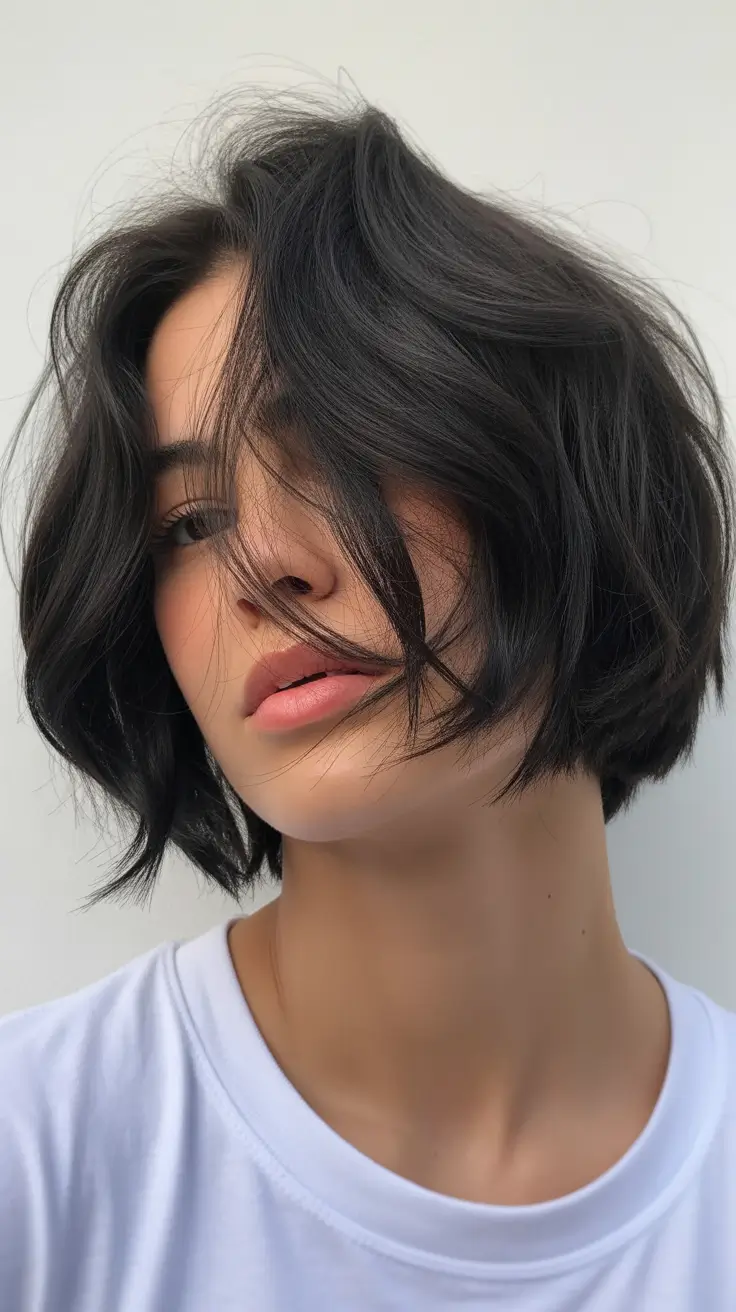winter medium haircuts 2026 - 2025 Soft Tousled Bob for Quiet Luxury Moods