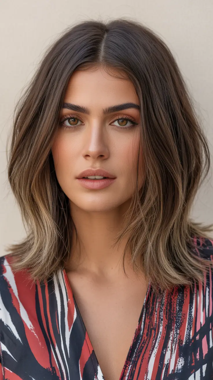 winter medium haircuts 2026 - 2025 Bronde Layers with Textured Ends