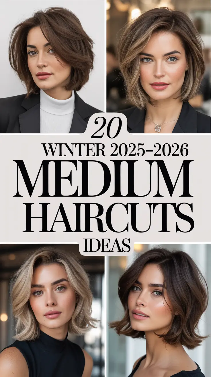 Winter 2025–2026 Medium Haircuts Ideas: Stylish Shoulder-Length Looks for Round Faces and Aespa-Inspired Trends
