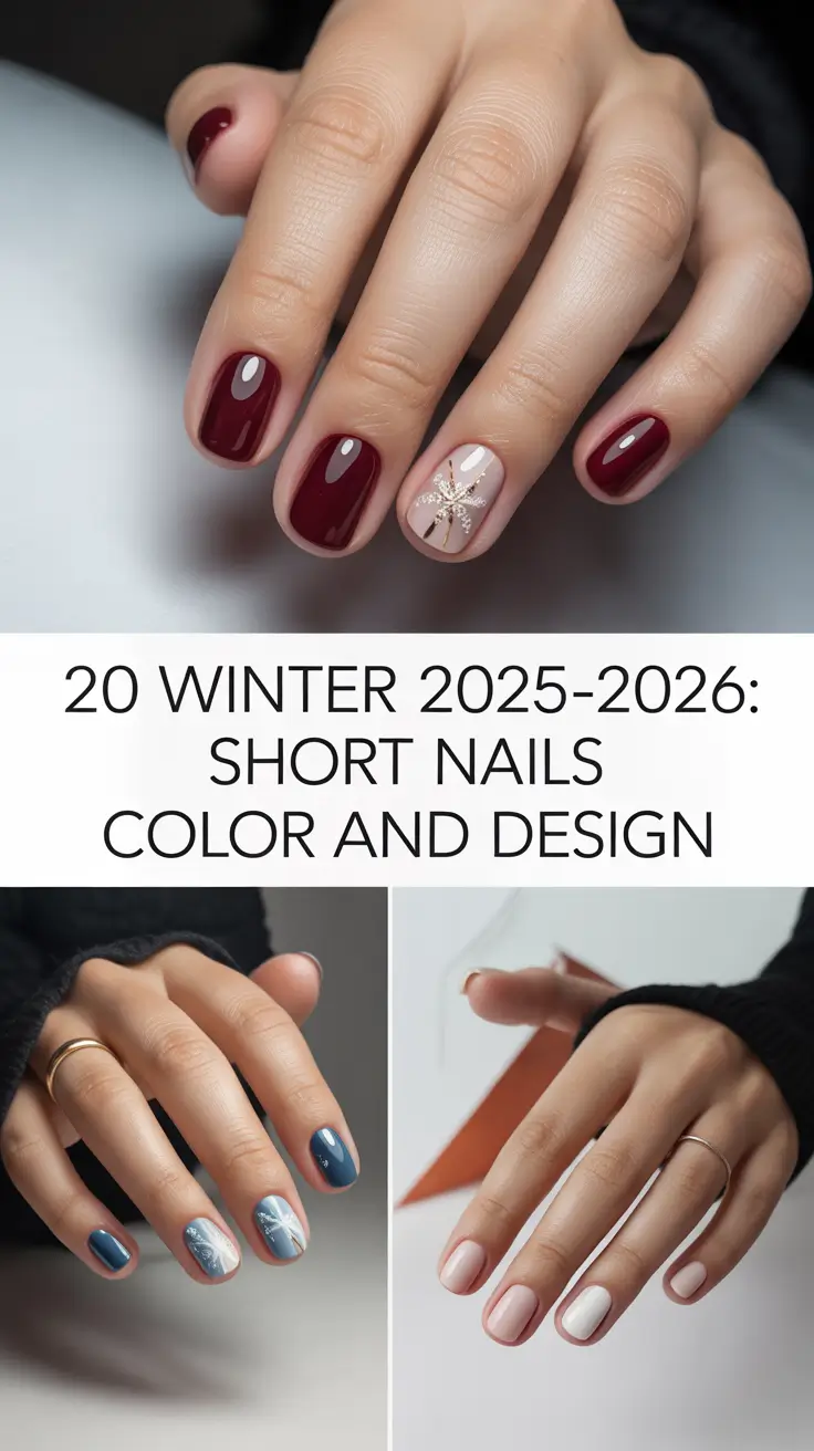 Winter 2025–2026: Short Nails Color and Design — Trendy Ideas for Almond, Square & Natural Manicures