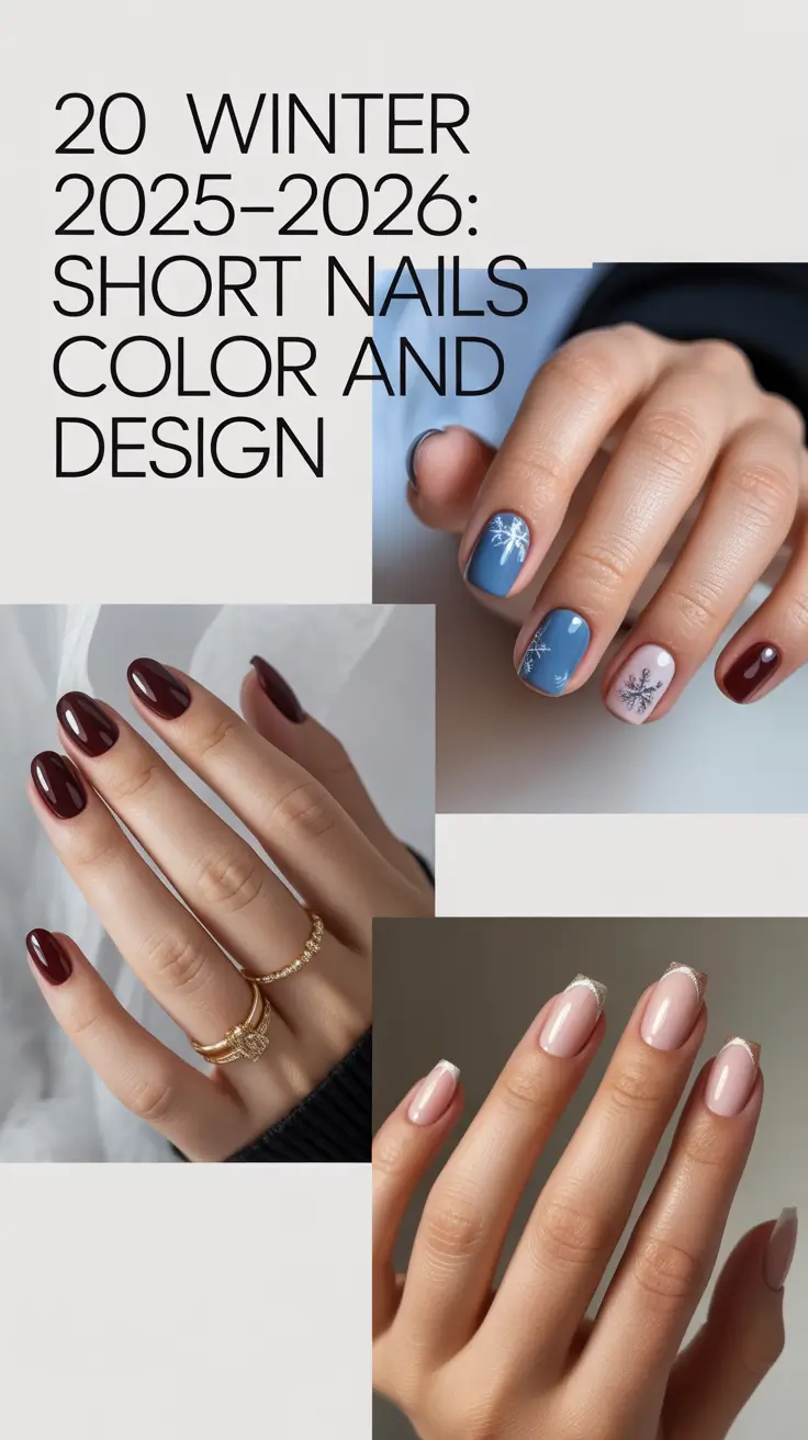 Winter 2025–2026: Short Nails Color and Design — Trendy Ideas for Almond, Square & Natural Manicures