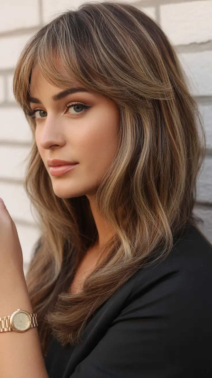 Bronzed Caramel Layers trending hair color for winter 2026