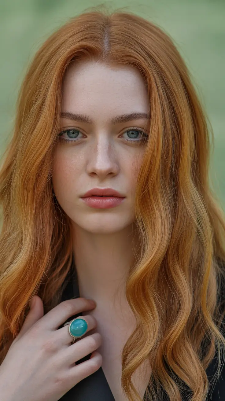Golden Apricot Light trending hair color for winter 2026