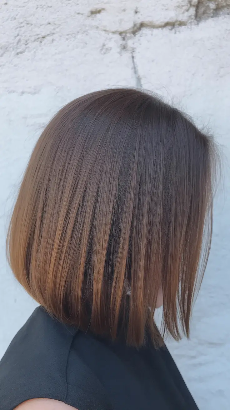 Toffee Brunette Bob trending hair color for winter 2026