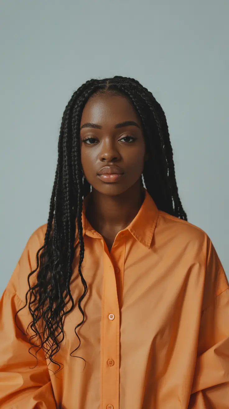 winter hair colors for black women Soft Braided Midnight