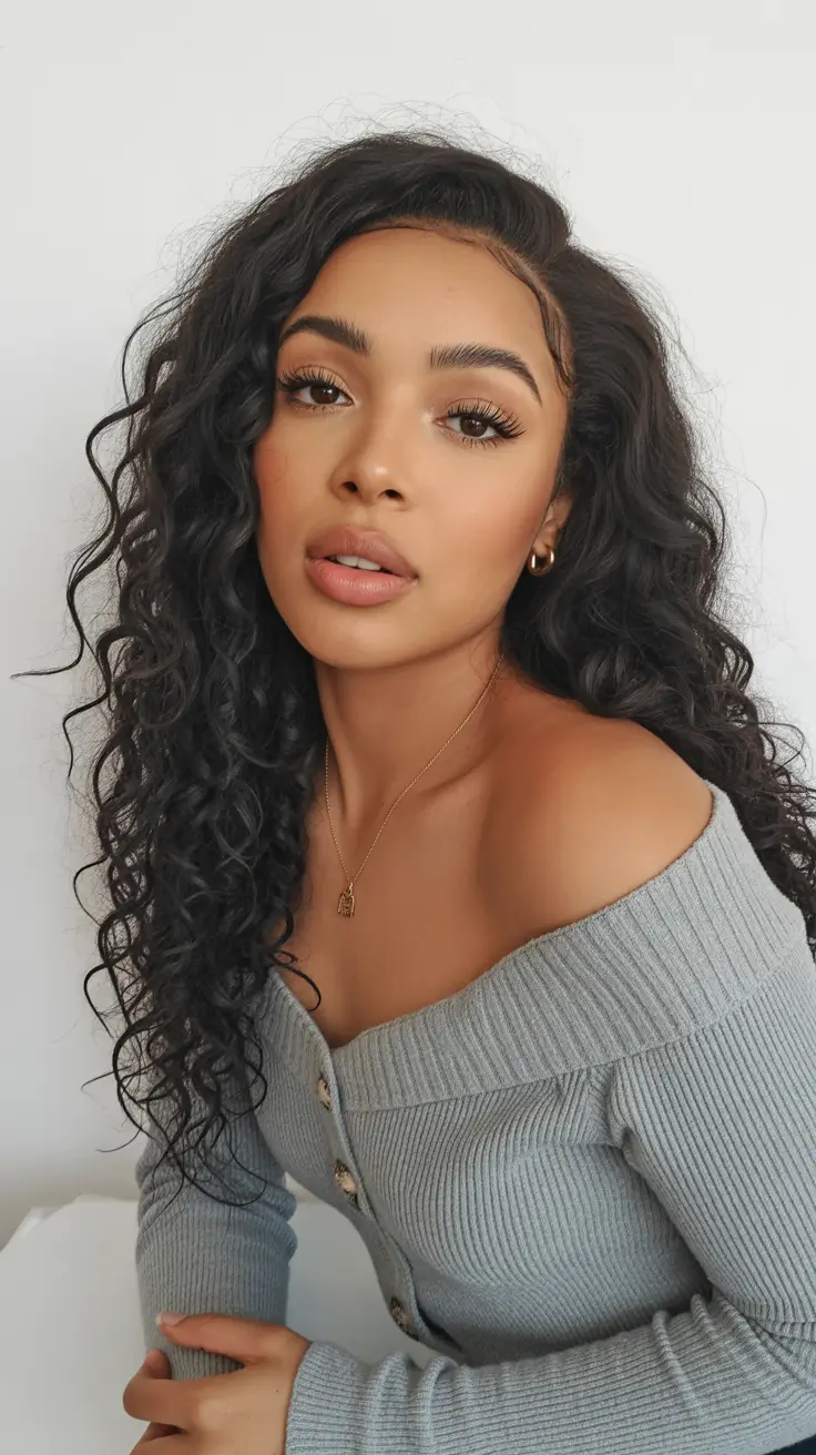 winter hair colors for black women Voluminous Winter Curls