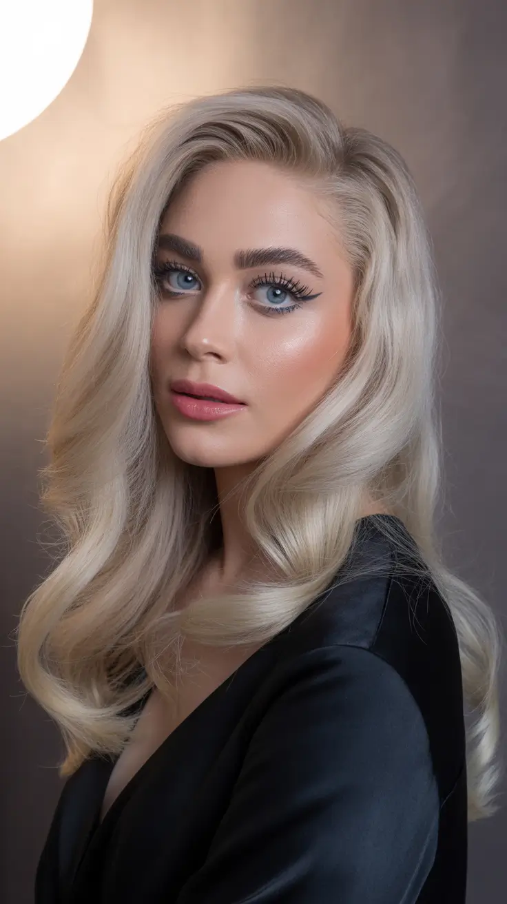 winter hair colors 2025-2026 for blondes Velvet Vanilla Waves