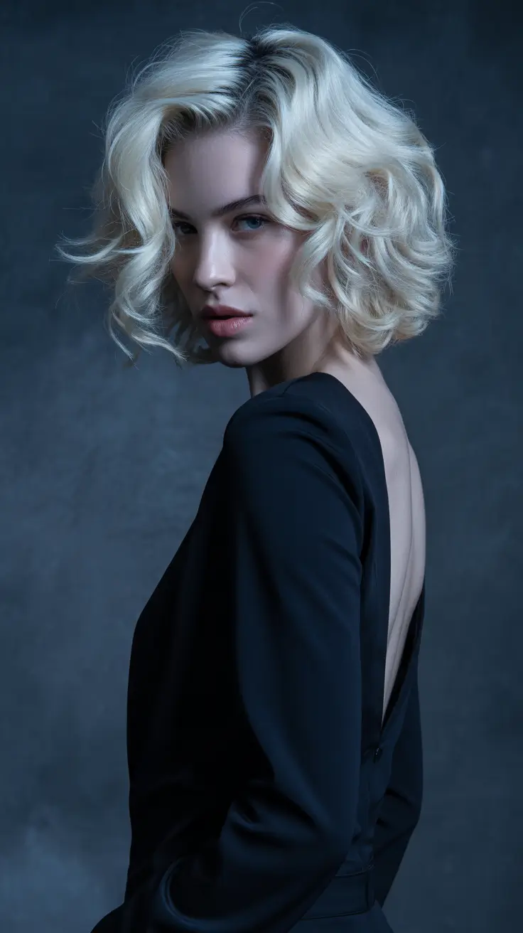 winter hair colors 2025-2026 for blondes Gilded Ice Curls