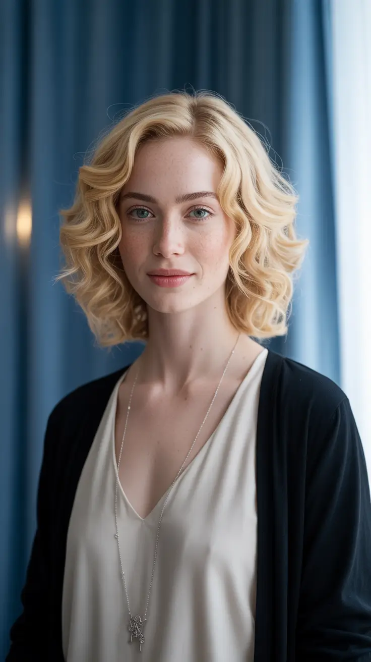 winter hair colors 2025-2026 for blondes Buttercream Soft Curls