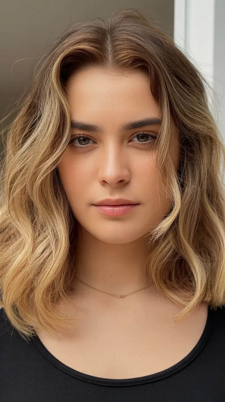 winter hair colors 2025-2026 for blondes Honey-Toned Balayage Glow