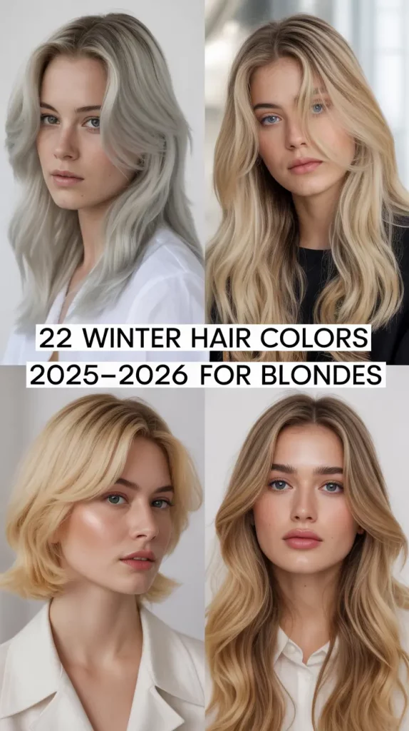 Winter Hair Colors 2025–2026 for Blondes: Chic Shades from Balayage to Icy Platinum
