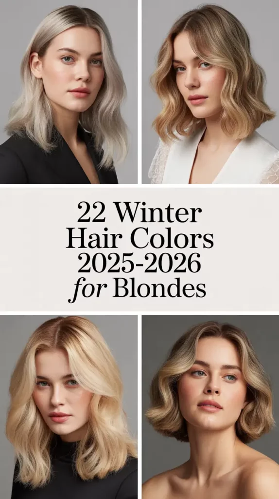 Winter Hair Colors 2025–2026 for Blondes: Chic Shades from Balayage to Icy Platinum