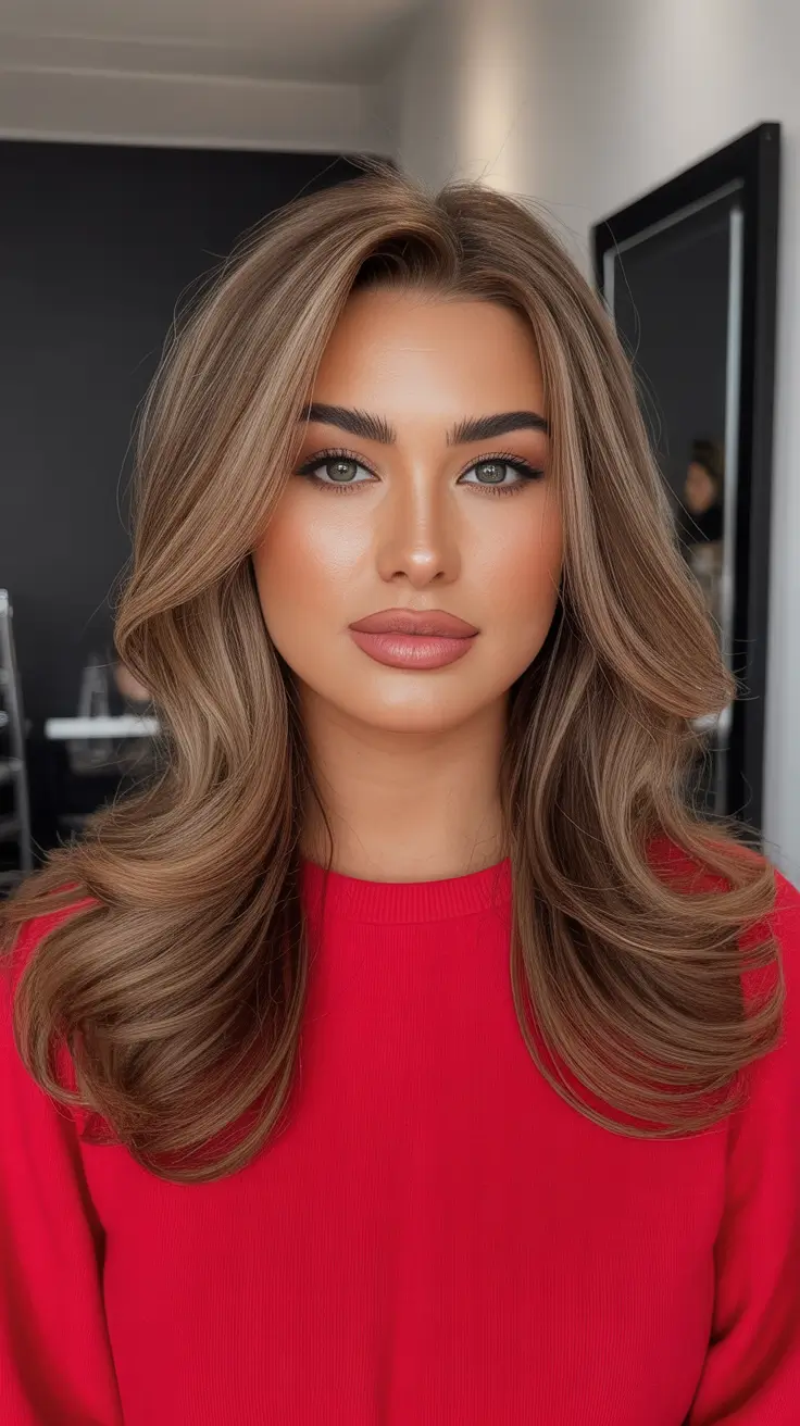 Winter hair colors 2025 2026 for brown hair Buttery Beige Brunette