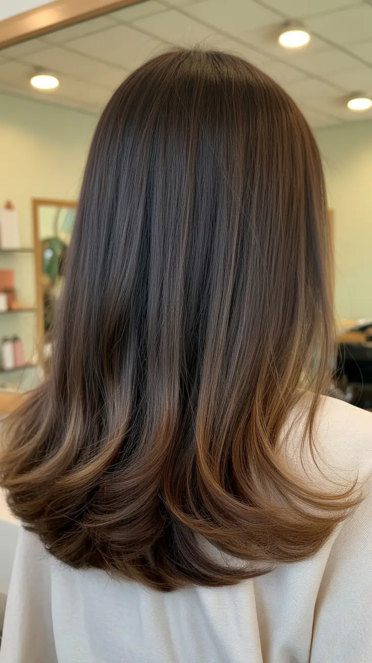 Winter hair colors 2025 2026 for brown hair Soft Mocha Layers