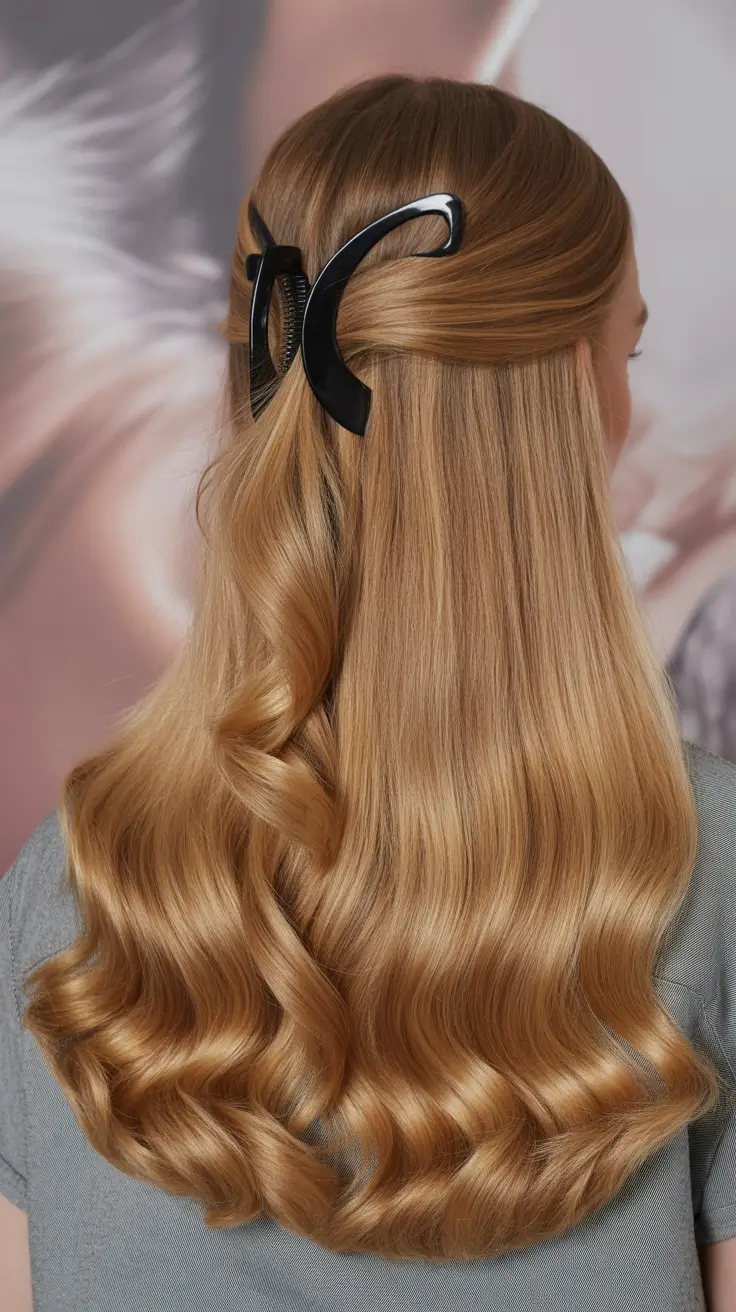 Winter hair colors 2025 2026 for brown hair Classic Glossy Waves in Warm Toffee