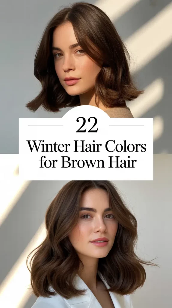 Winter Hair Colors 2025–2026 for Brown Hair: Chic Brunette Ideas with Highlights and Deep Chocolate Tones