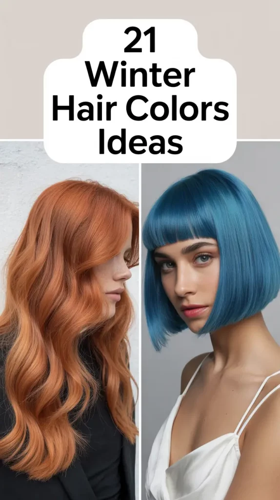 Winter Hair Colors Ideas 2025–2026: Soft Brunettes, Bright Blondes & Trending Cold-Season Looks