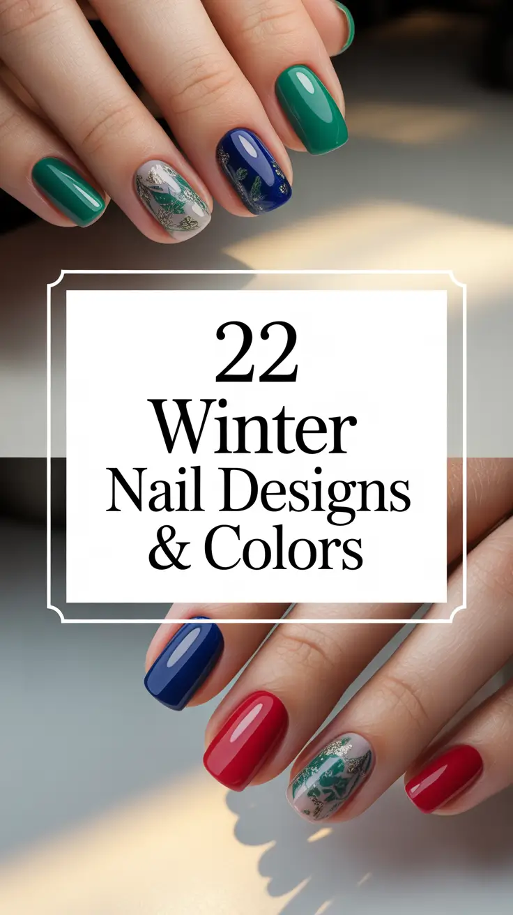 Winter Nail Designs & Colors 2025–2026: Classy, Cute & Easy Ideas for a Chic Winter Look