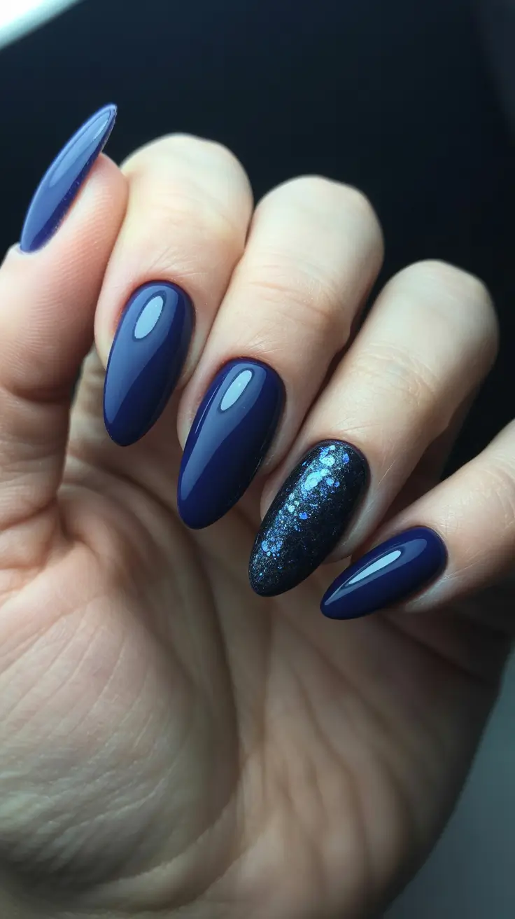 winter nails ideas 2025 2026 Midnight Glow