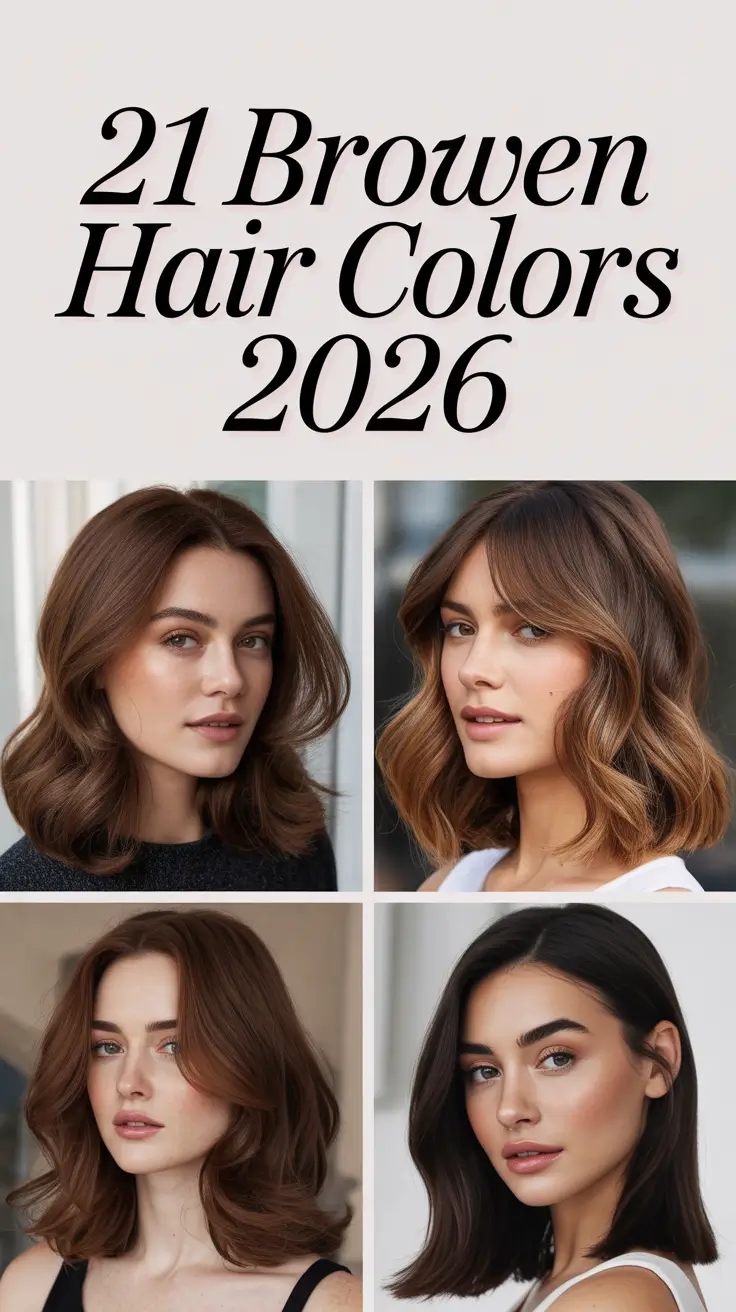 Brown Hair Colors 2026: Rich, Golden, and Timeless Shades to Try This Year