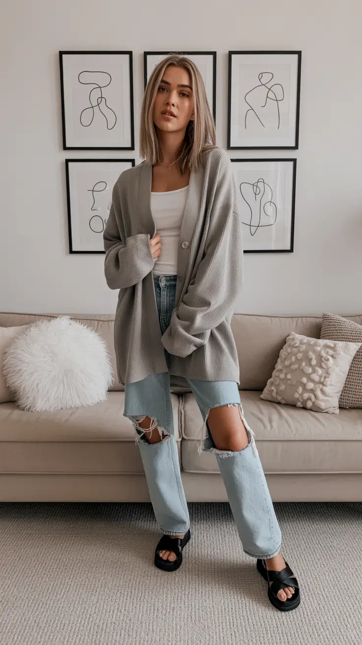 Brunch outfit inspiration 2026 Cozy Neutrals for Lazy Sundays