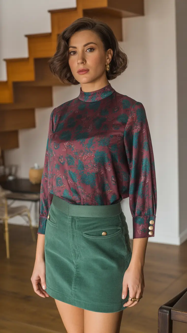 capsule wardrobe outfits autumn Velvet Green Charm