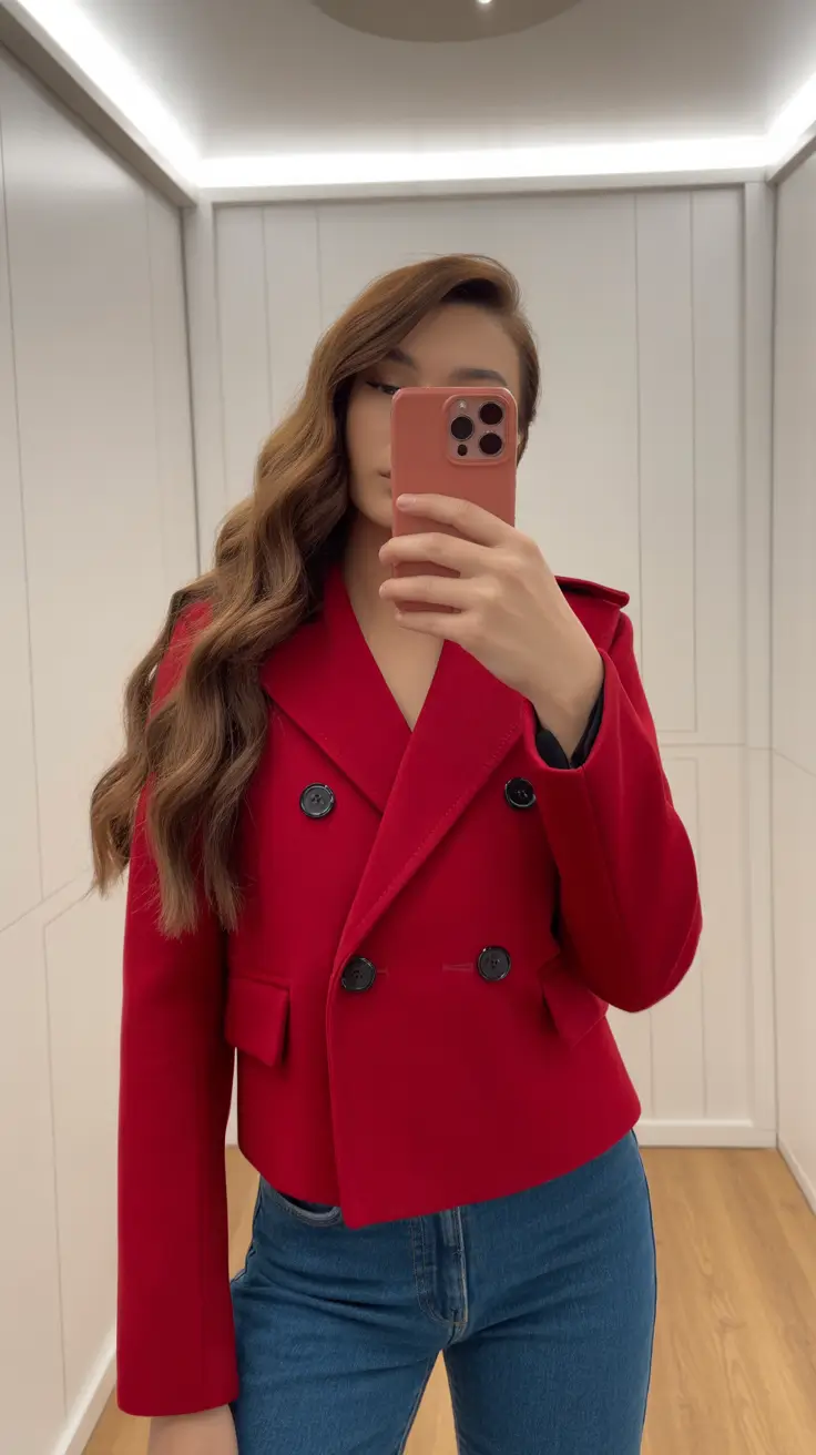 capsule wardrobe outfits minimalist Power Red Revival