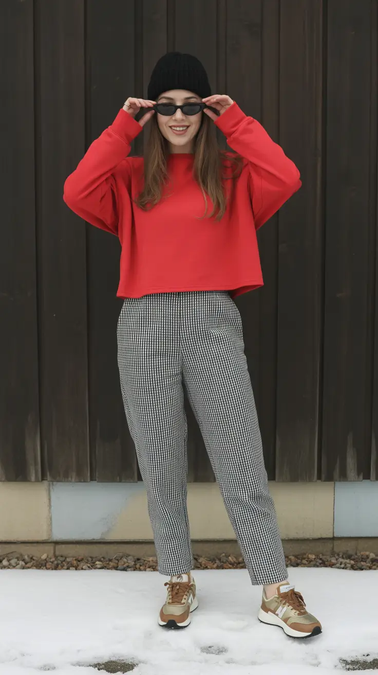 capsule wardrobe outfits winter Casual Red Energy