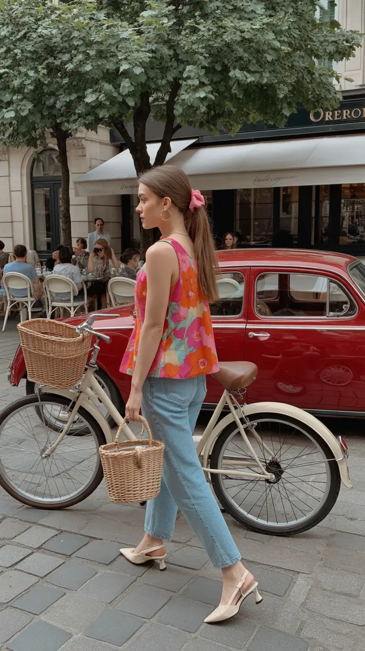 capsule wardrobe outfits summer Playful Parisian Summer