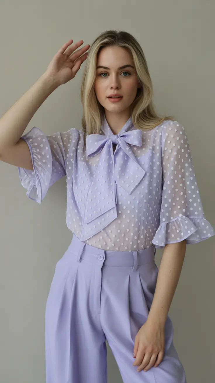 capsule wardrobe outfits spring Lavender Elegance