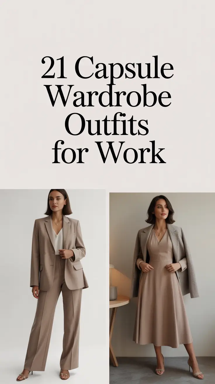 Capsule Wardrobe Outfits for Work 2026: Effortless Classy Looks for Every Season
